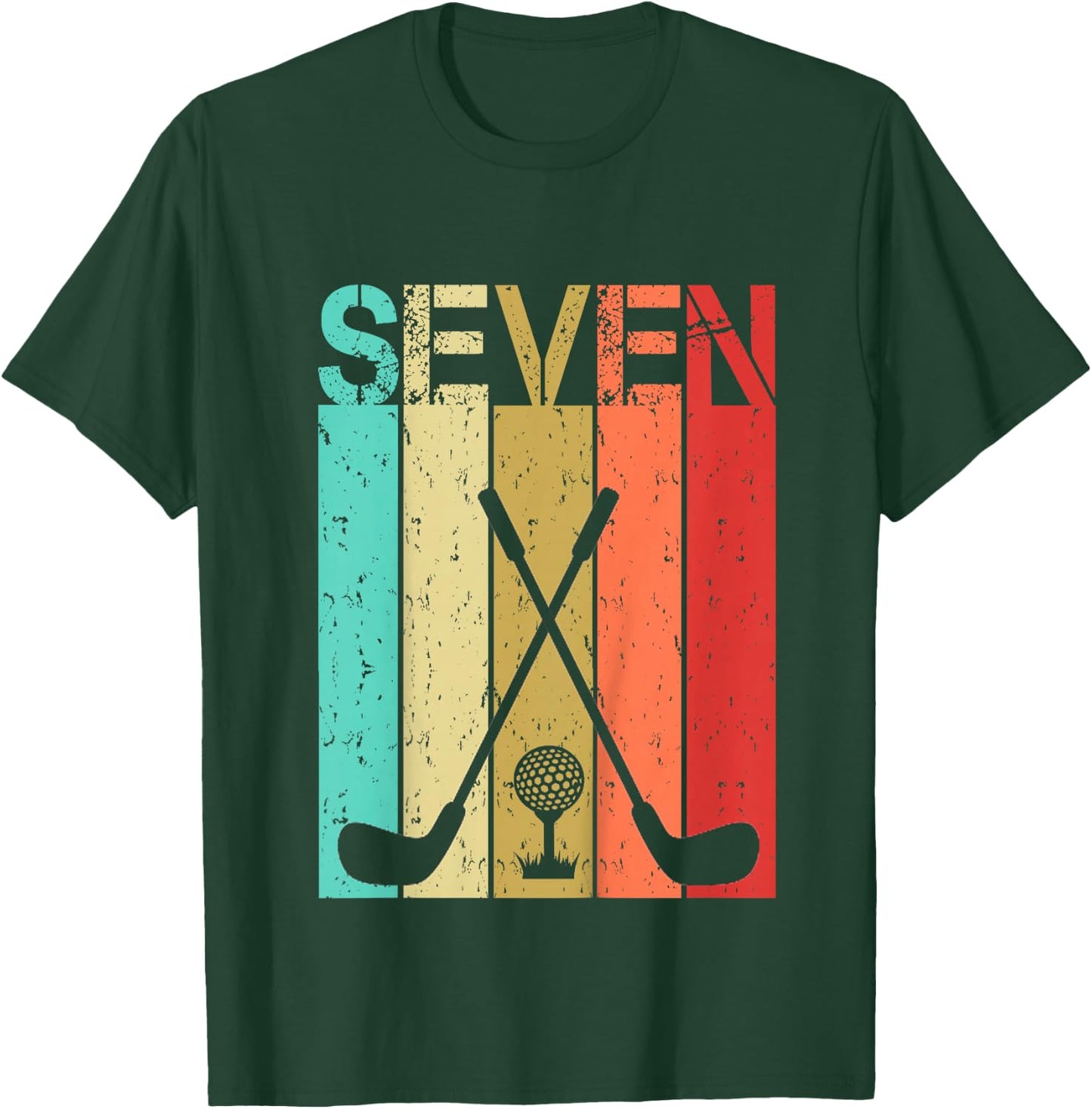 Golf 7 Birthday Boy Girl Golf 7 Year Old T-Shirt - T-Shirt | Forest
