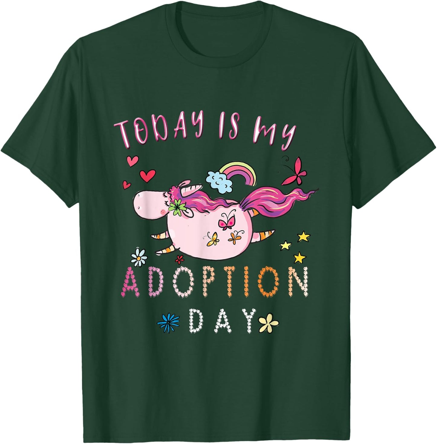 Today Is My Adoption Day Adoption Gift Kids. T-Shirt - T-Shirt | Forest