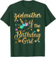 Godmother of The Birthday Girl Mommy Mother Gift Unicorn T-Shirt - T-Shirt | Forest