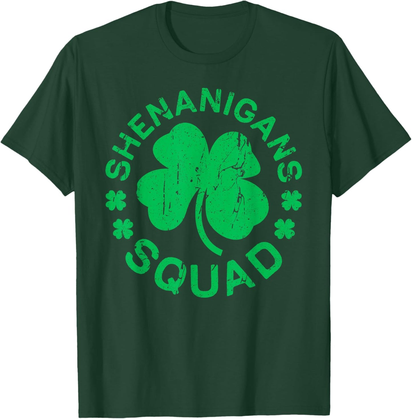 Shenanigans Squad Shirt Irish Men Women Kids St Patricks Day T-Shirt - T-Shirt | Forest