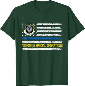 Air Force Special Operations Veteran Shirt 4th Of July Gift T-Shirt - T-Shirt | Forest