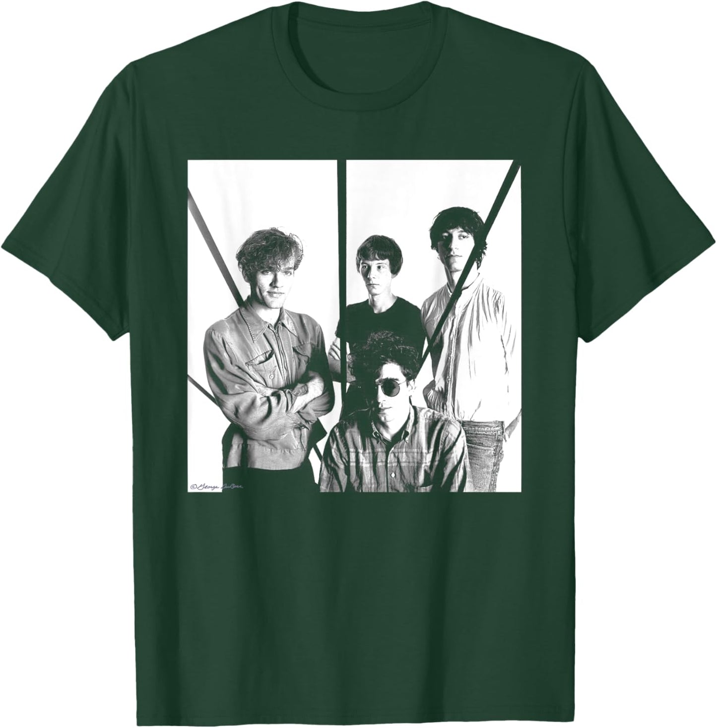 REM New York Band B&W Photo By George DuBose T-Shirt - T-Shirt | Forest