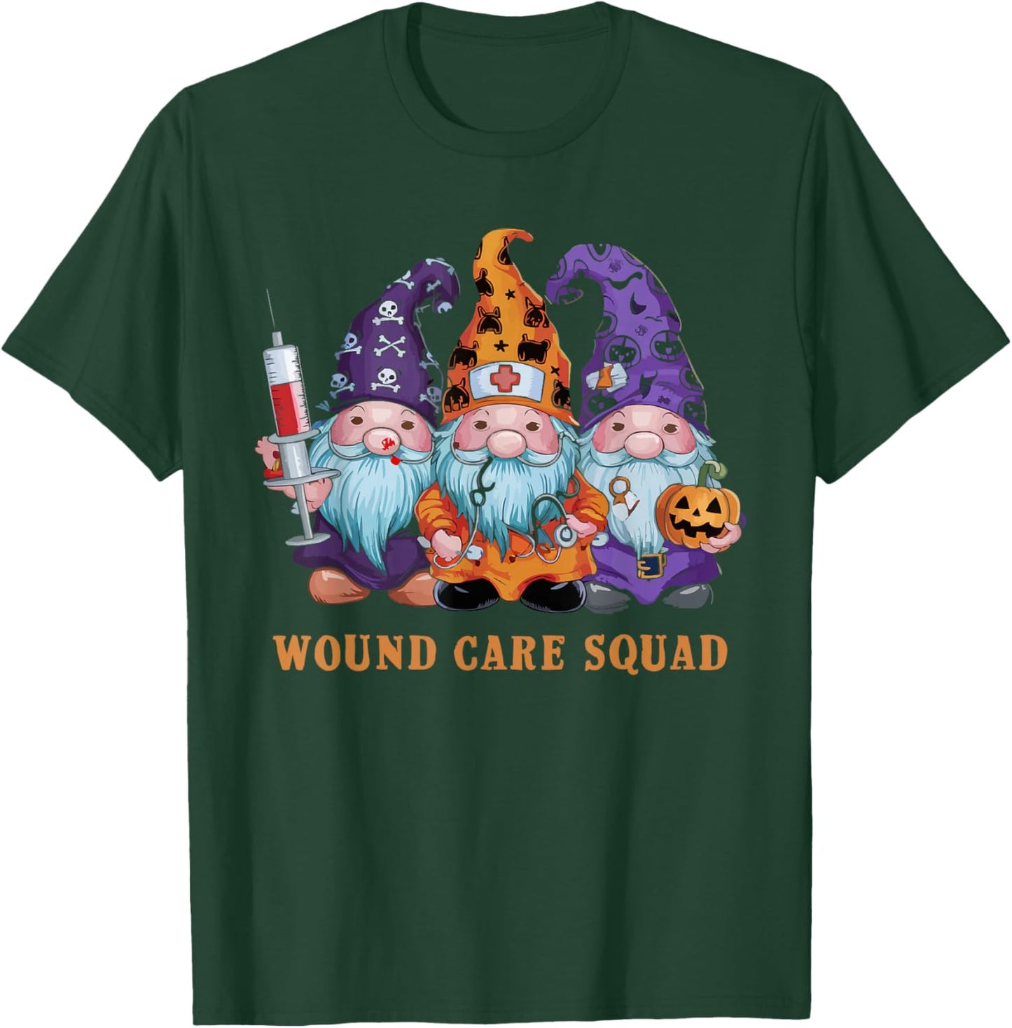Halloween Wound Care Nurse Spooky Nursing Trick Or Treat T-Shirt - T-Shirt | Forest