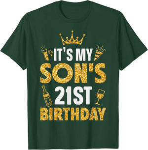 Son It's My Son's 21st Birthday 2004 21 Years Old T-Shirt - T-Shirt | Forest