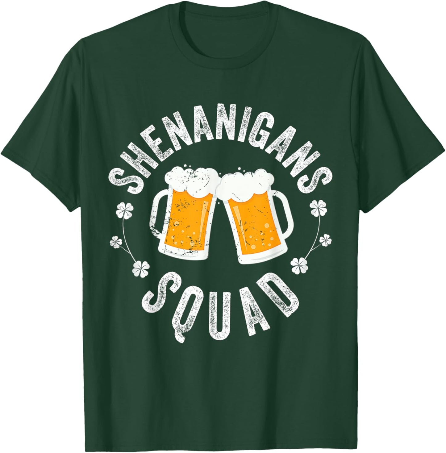 Shenanigans Squad Beer Irish Shamrock St. Patrick's Day T-Shirt - T-Shirt | Forest