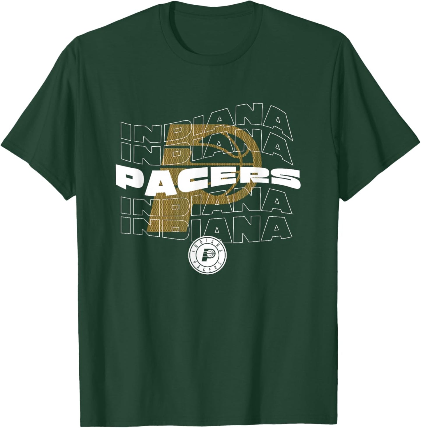 NBA Indiana Pacers Wave Outline Team Logo T-Shirt - T-Shirt | Forest