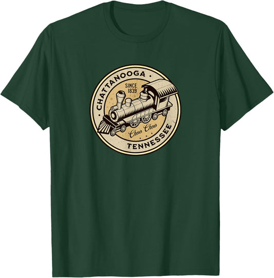 Chattanooga Tennessee Choo Choo Train T-Shirt - T-Shirt | Forest