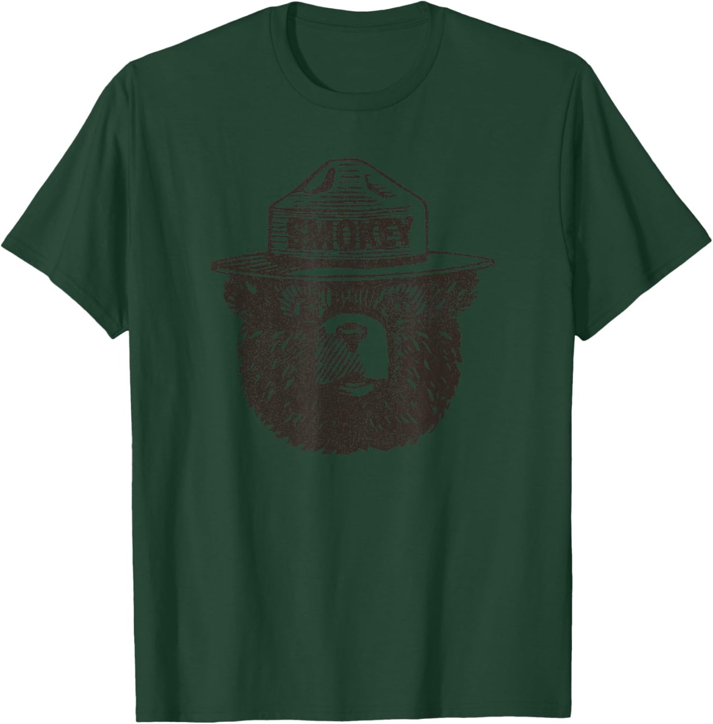 Smokey Bear Portrait Vintage Forest Fire Prevention PSA T-Shirt - T-Shirt | Forest