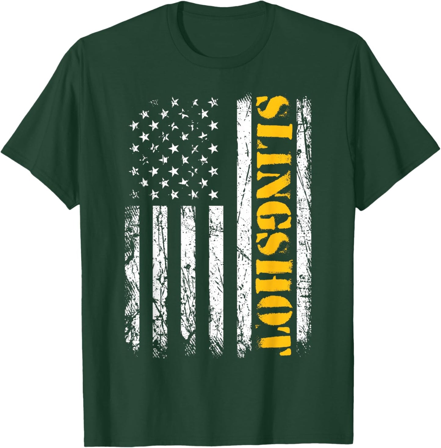 Slingshot Car American Flag Patriotic Sling shot T-Shirt - T-Shirt | Forest