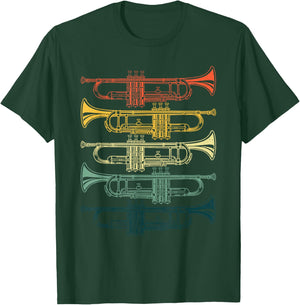 Cool Trumpet Women Marching Band Musician Jazz Music T-Shirt - T-Shirt | Forest