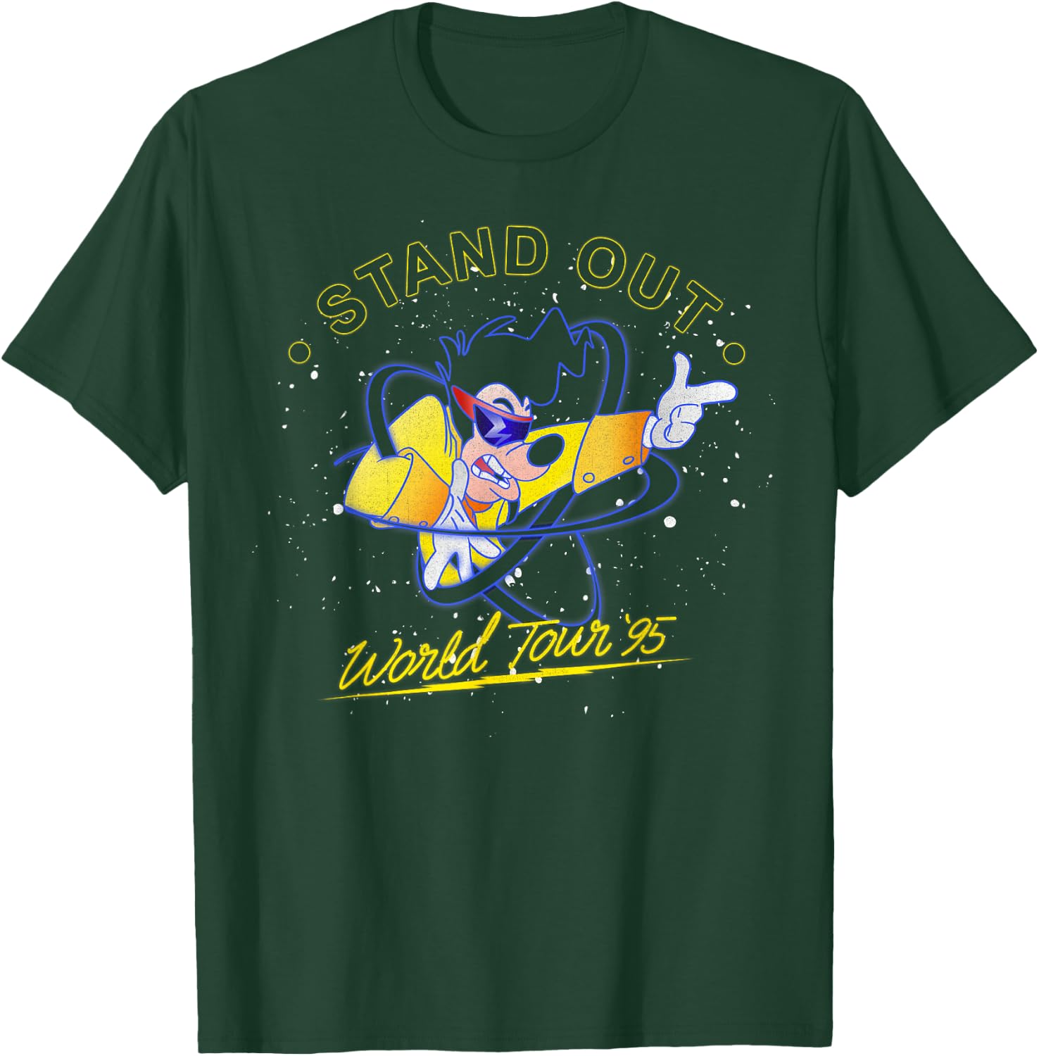 Disney A Goofy Movie Powerline Stand Out World Tour '95 T-Shirt - T-Shirt | Forest