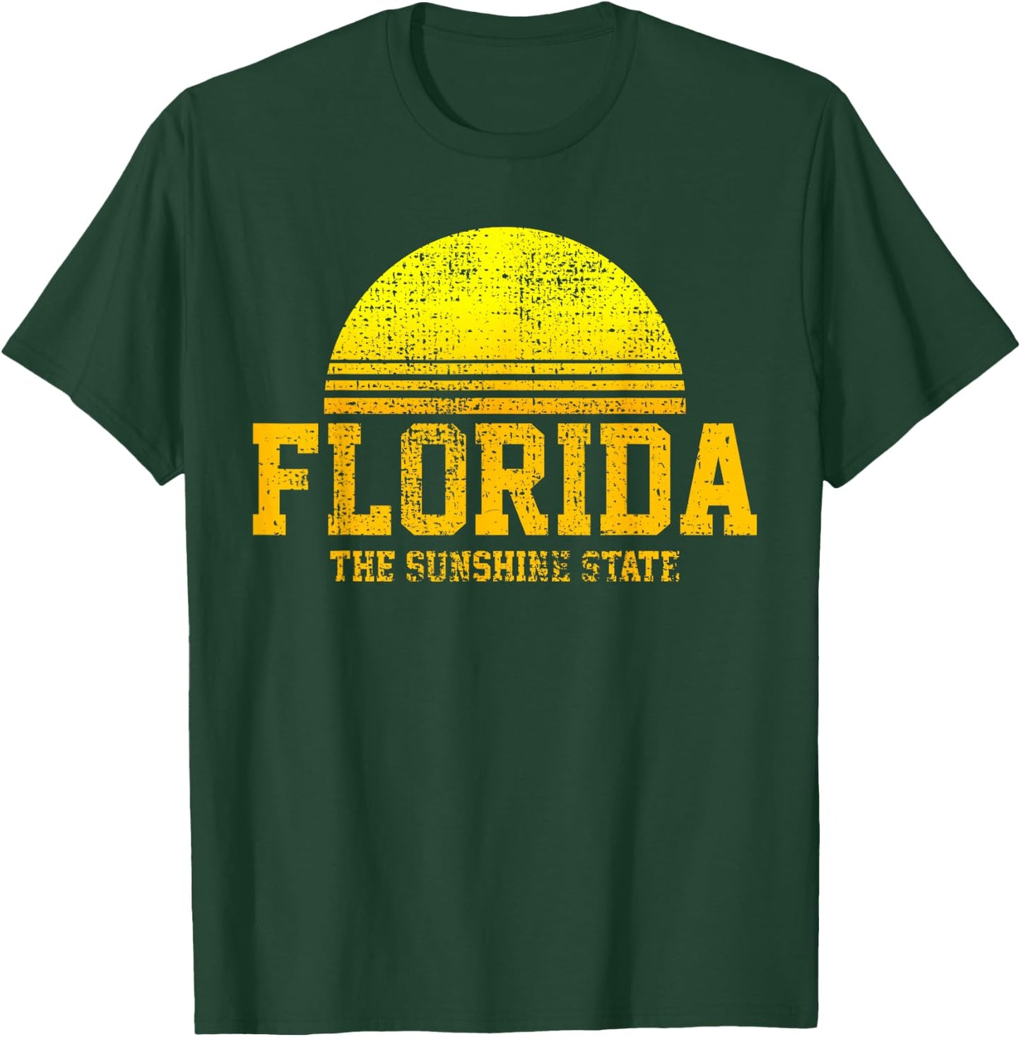 Florida Vintage Retro The USA US State Gift T-Shirt - T-Shirt | Forest