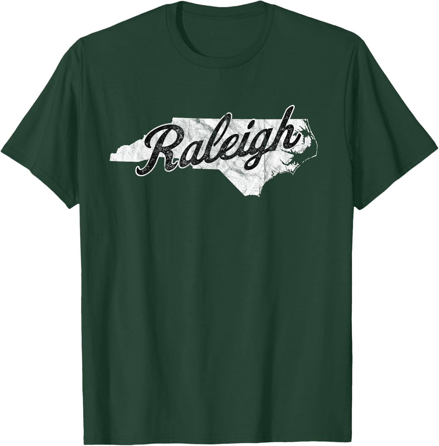 Raleigh North Carolina Map NC Home T-Shirt - T-Shirt | Forest
