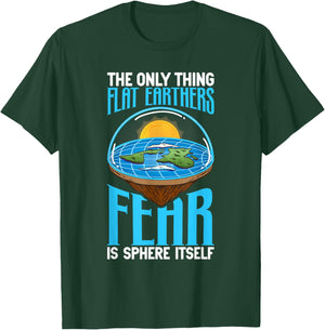 Flat Earth Theory Flat Earth Army Flat Earth Society T-Shirt - T-Shirt | Forest