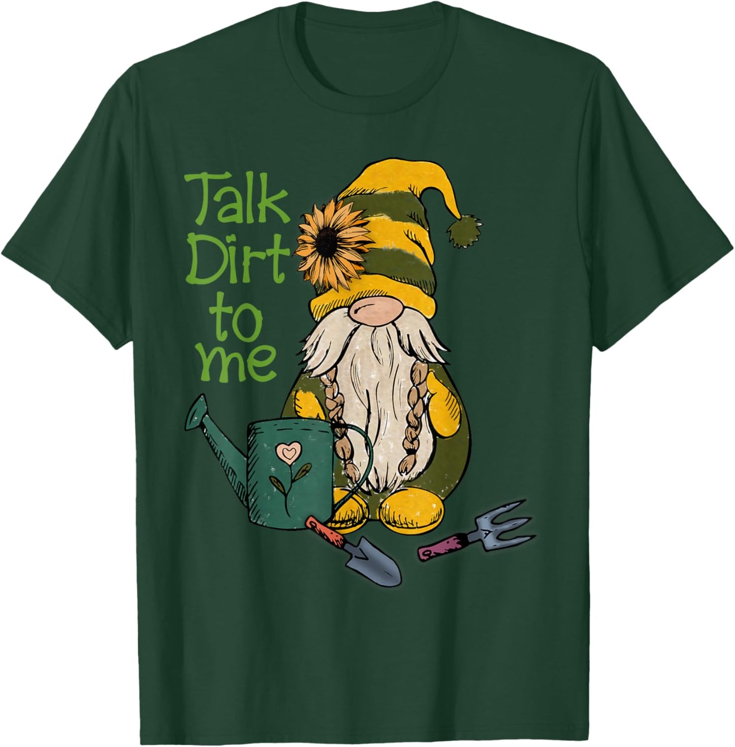 Talk Dirt To Me | Gardening Plants Botany T-Shirt - T-Shirt | Forest
