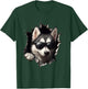 Lustiges Hunde Husky mit Sonnenbrille Funny Dog Süßer Hund T-Shirt - T-Shirt | Forest