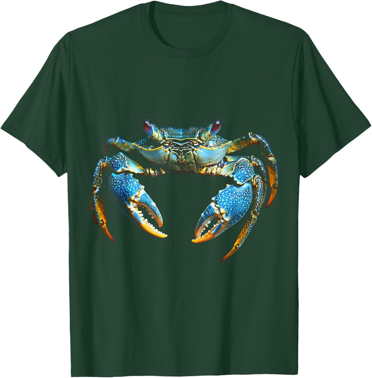 Crab Animal Motif Blue Eyes Illustration Crab T-Shirt - T-Shirt | Forest