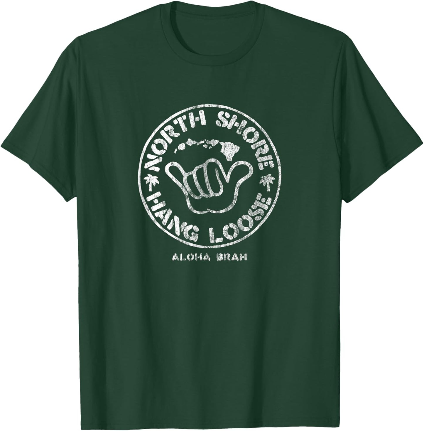 Aloha Shaka Brah Hawaii Islands T-Shirt - T-Shirt | Forest