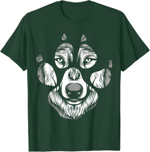 Wolf Footprint Designs Wolves T-Shirt - T-Shirt | Forest
