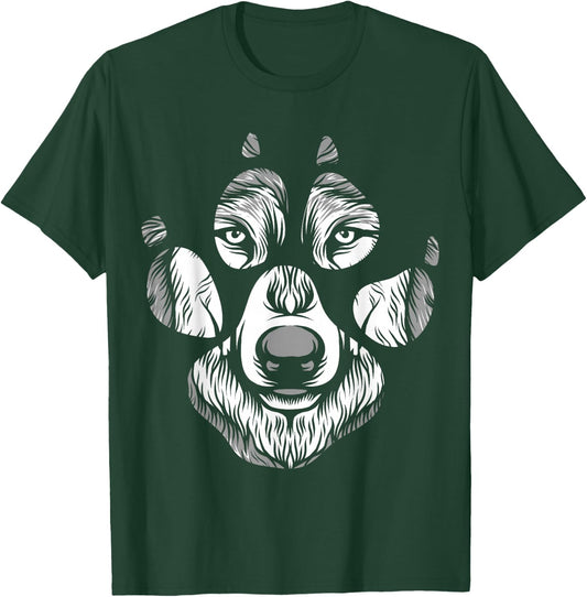 Wolf Footprint Designs Wolves T-Shirt - T-Shirt | Forest