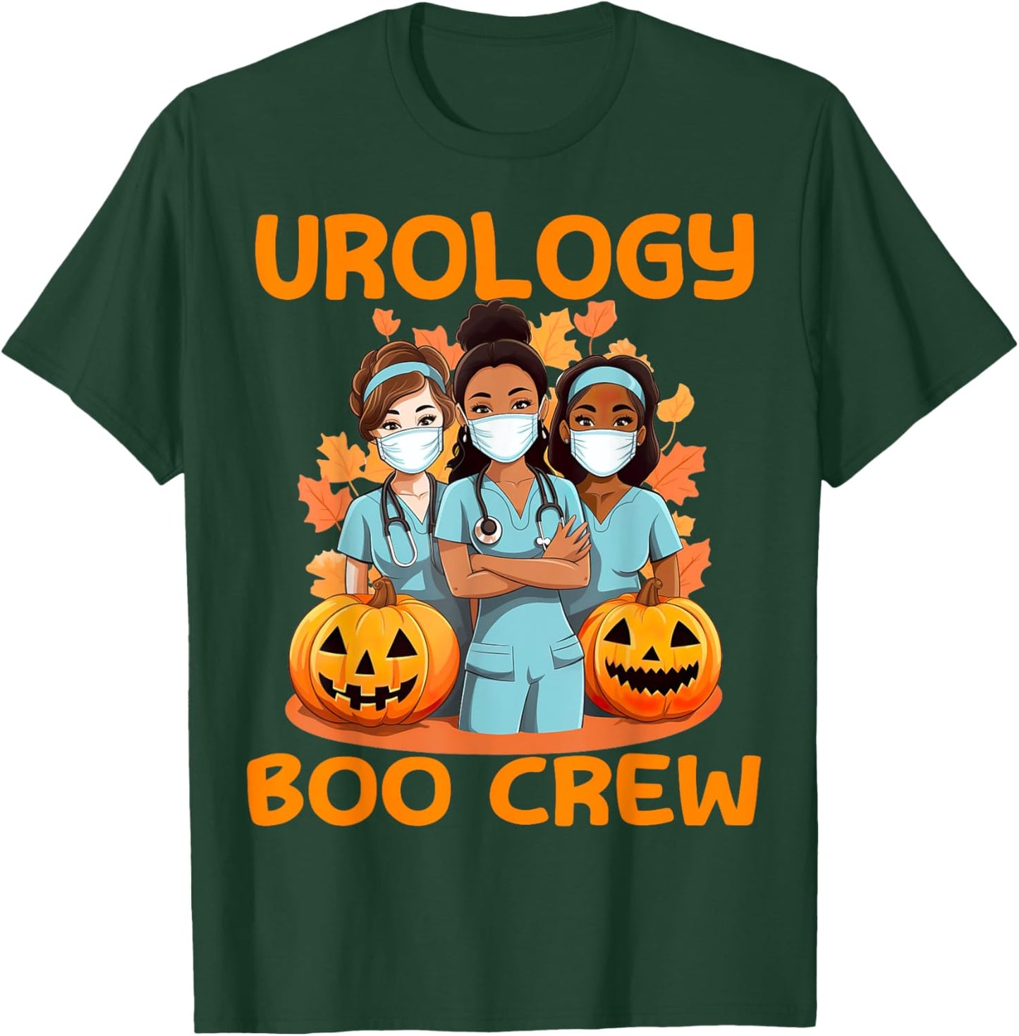 Urologist Urology Nurse Boo Crew Halloween RN Doctor Tech T-Shirt - T-Shirt | Forest