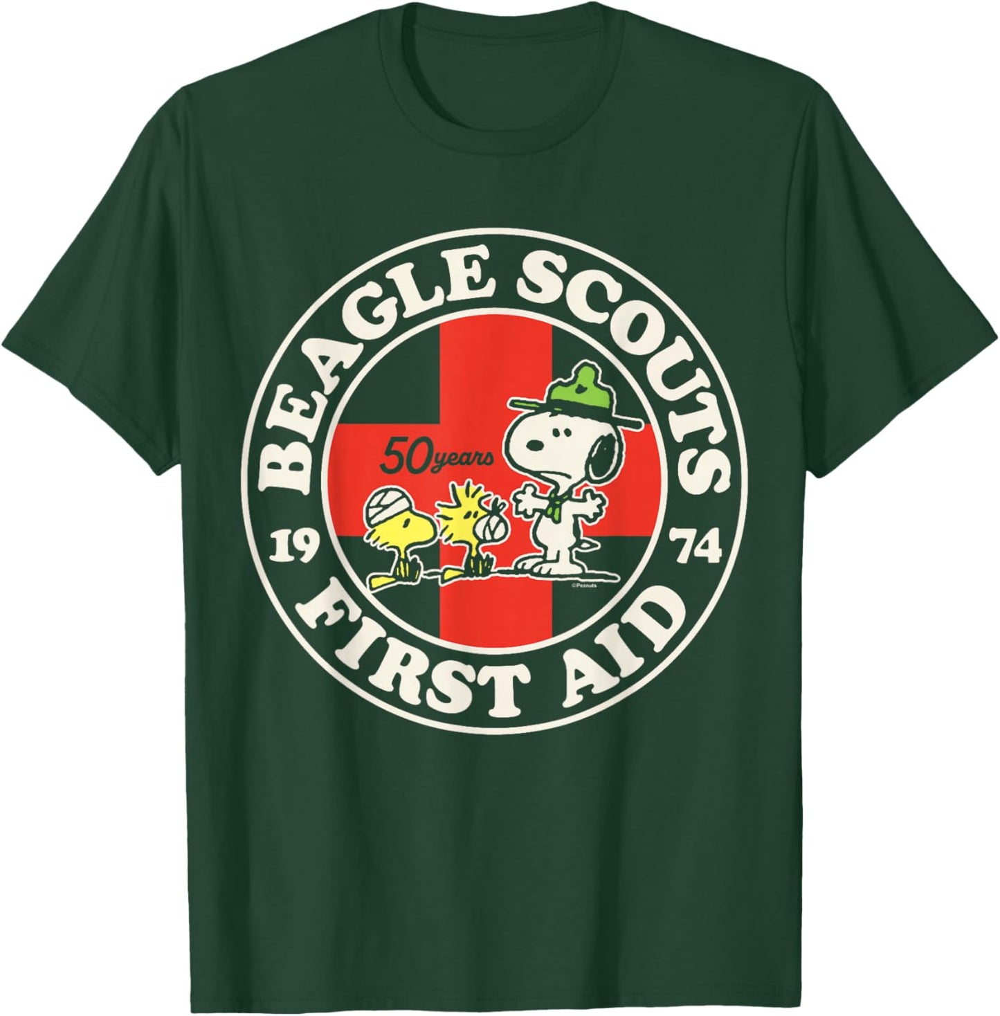 Peanuts - Beagle Scouts First Aid T-Shirt - T-Shirt | Forest