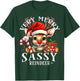 Very Merry Sassy Reindeer Matching Christmas T-Shirt - T-Shirt | Forest