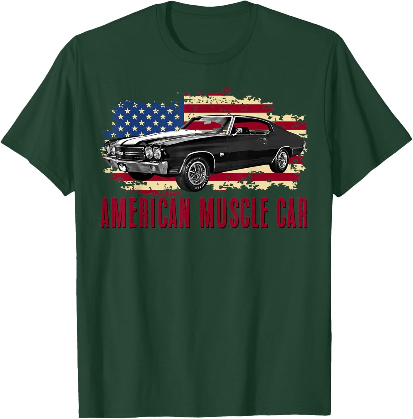 American Muscle Car Men Women Adults Teens Kids Boys Girls T-Shirt - T-Shirt | Forest