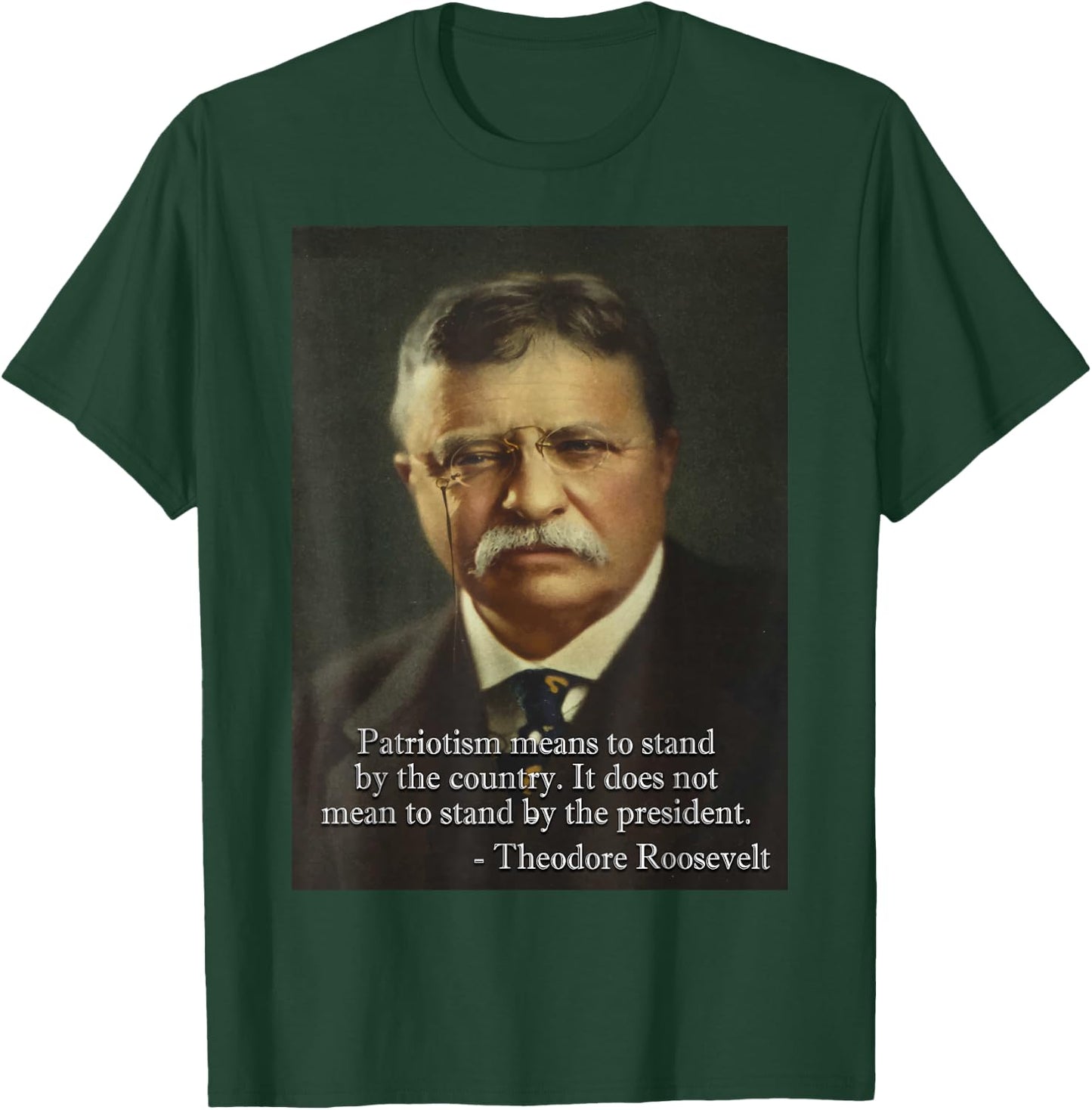 Theodore 'Teddy' Roosevelt Meme | Anti Trump Small T-Shirt - T-Shirt | Forest