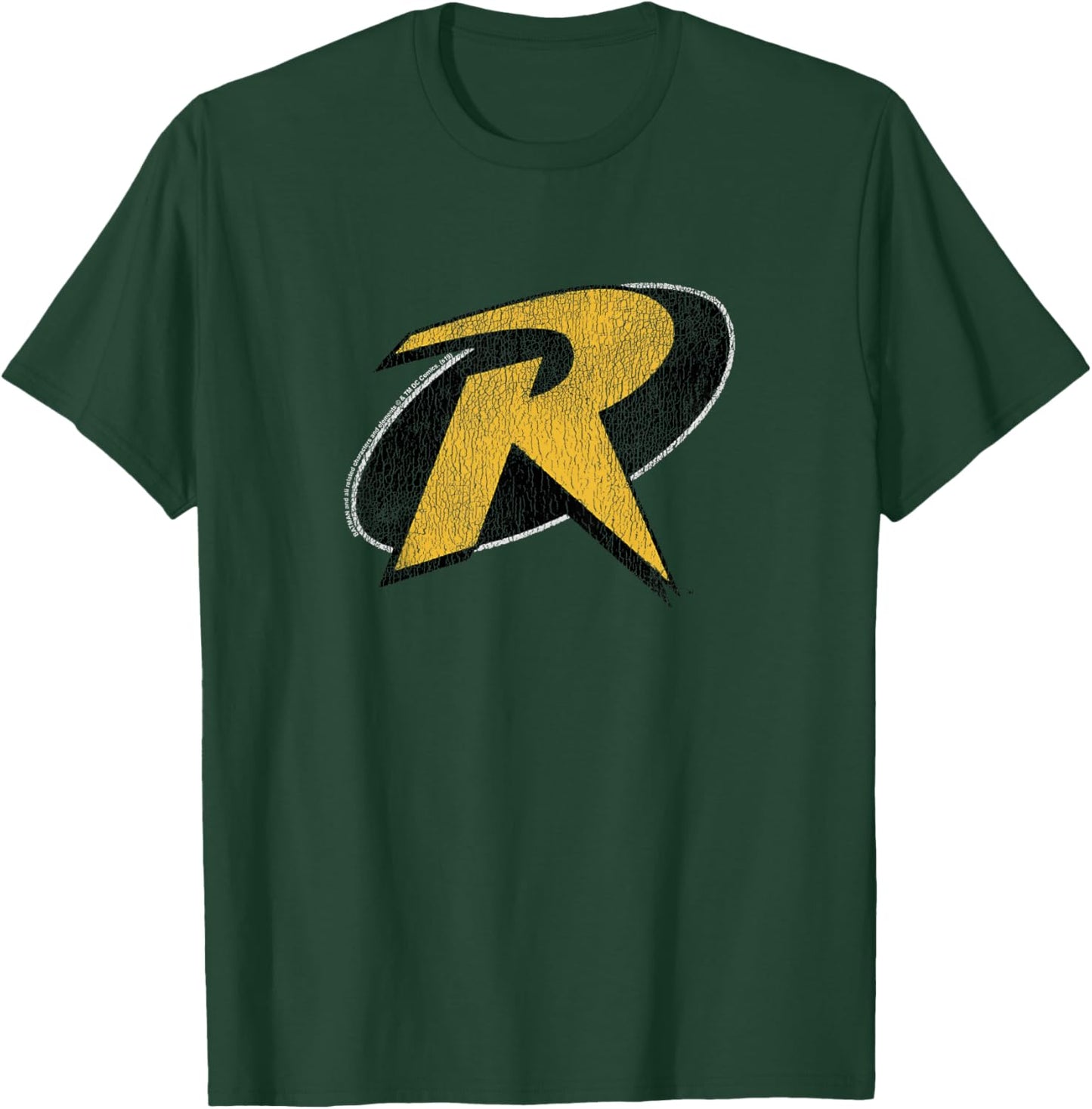 Kids DC Comics Youth Batman Robin Classic Vintage Red Logo T-Shirt - T-Shirt | Forest