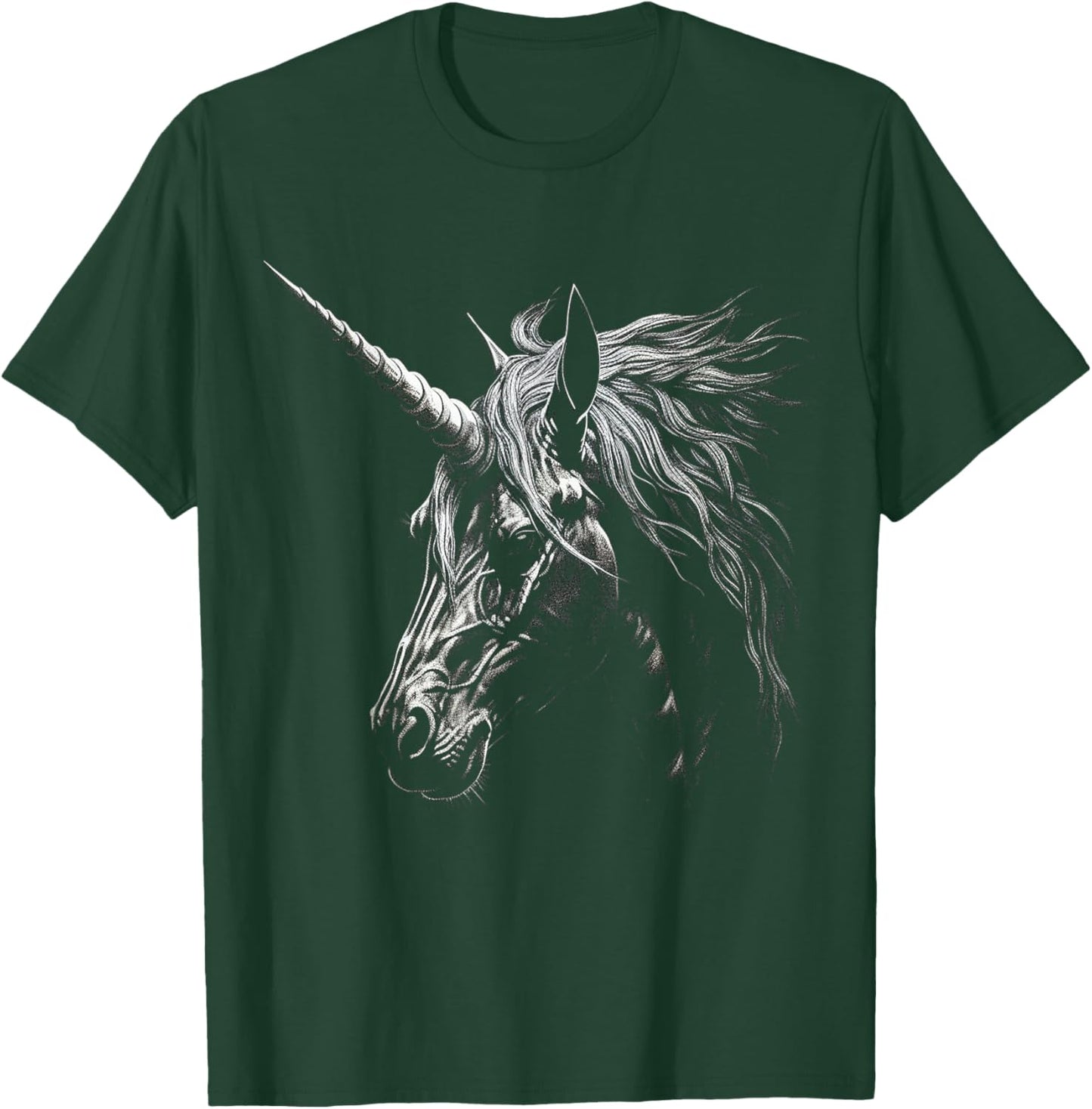 Unicorn Drawing Animal Love Face Art Graphic Unicorn T-Shirt - T-Shirt | Forest