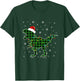 T Rex Green Plaid Buffalo Dinosaur Christmas Pajamas Family T-Shirt - T-Shirt | Forest