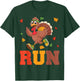 Turkey Run Costume Thanksgiving Running Turkey Trot T-Shirt - T-Shirt | Forest