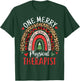 Physical Therapist Cute Rainbow Christmas Physical Therapy T-Shirt - T-Shirt | Forest
