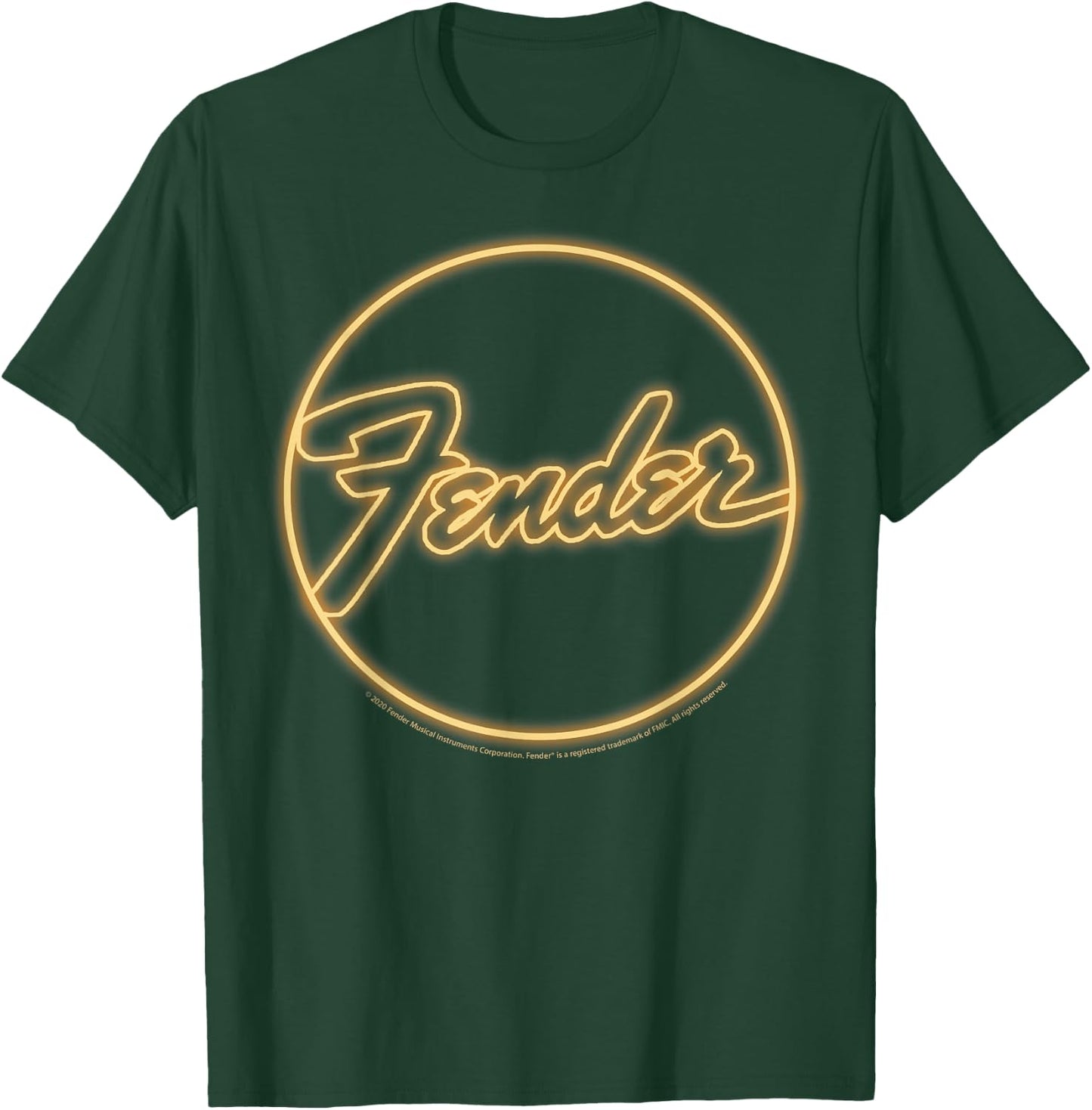 Fender Neon Logo T-Shirt - T-Shirt | Forest