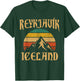 Reykjavik Island Island Vintage Mountains T-Shirt - T-Shirt | Forest