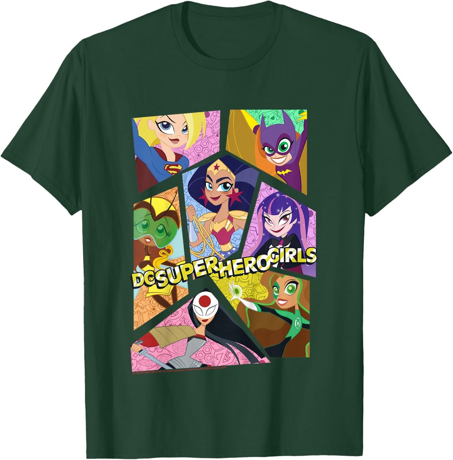 Kids DC Comics Super Hero Girls Group Collage T-Shirt - T-Shirt | Forest