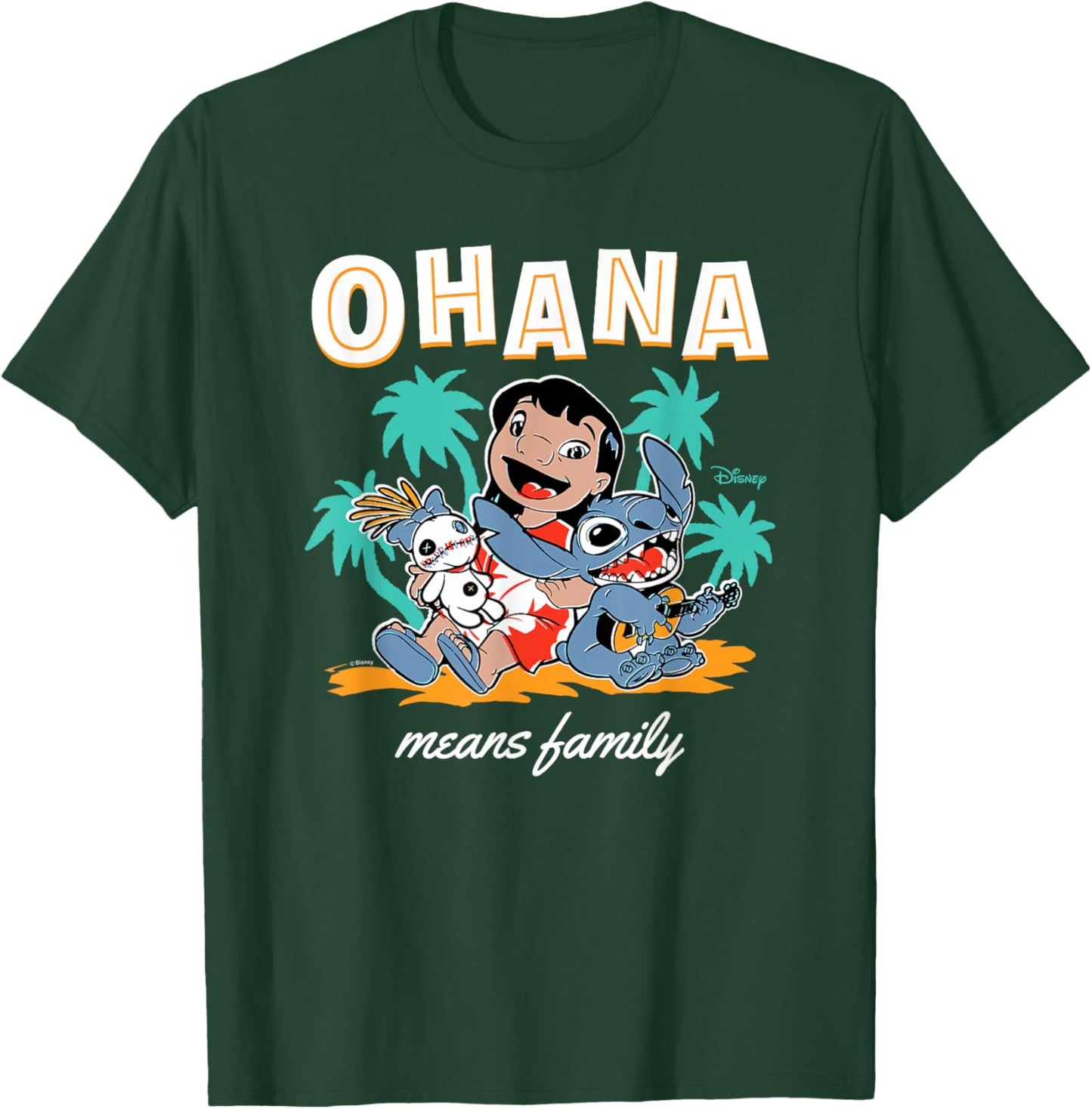 Lilo & Stitch - Ohana Means Family T-Shirt - T-Shirt | Forest