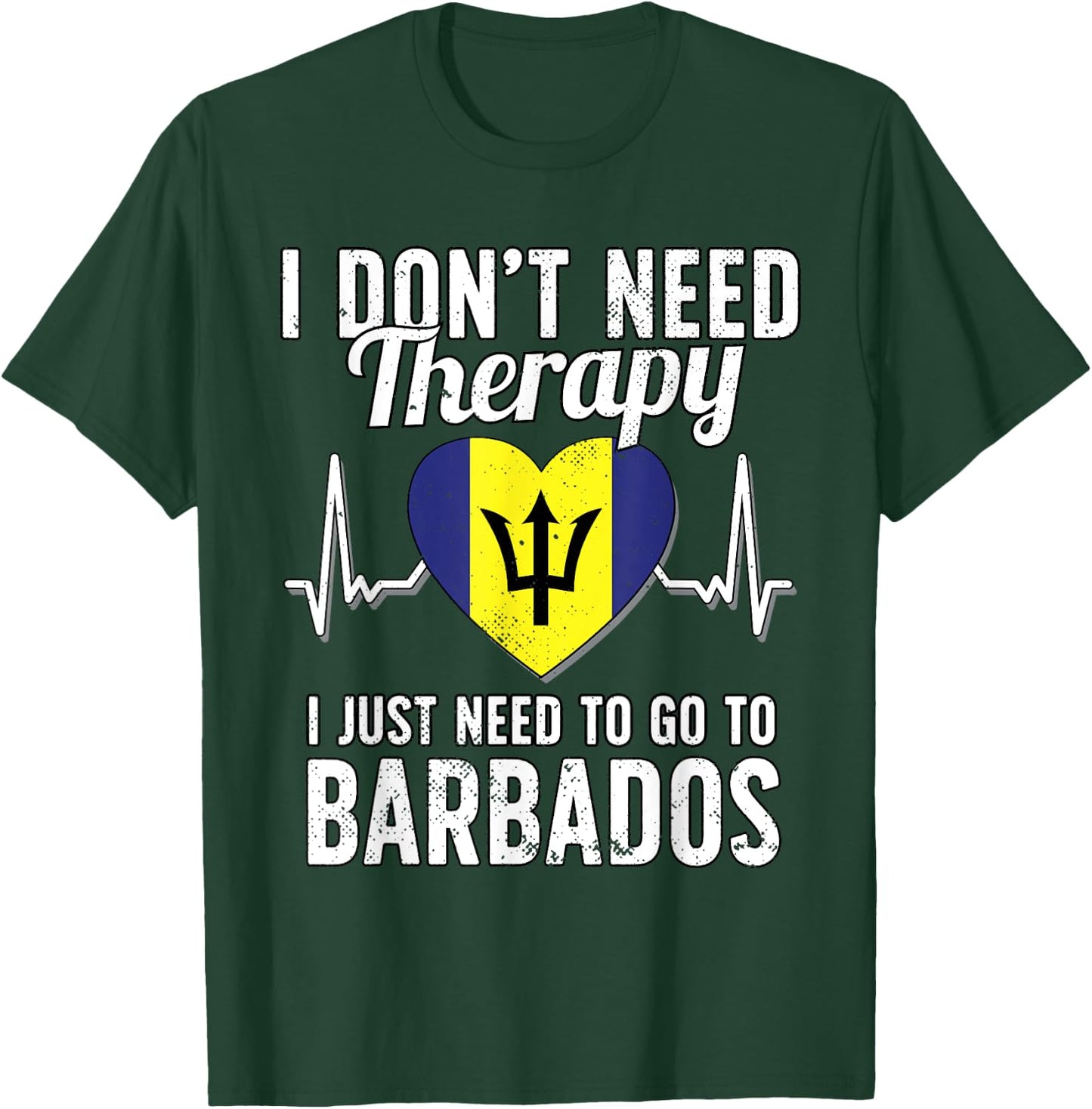 Barbados Flag I Vacation Barbados T-Shirt - T-Shirt | Forest