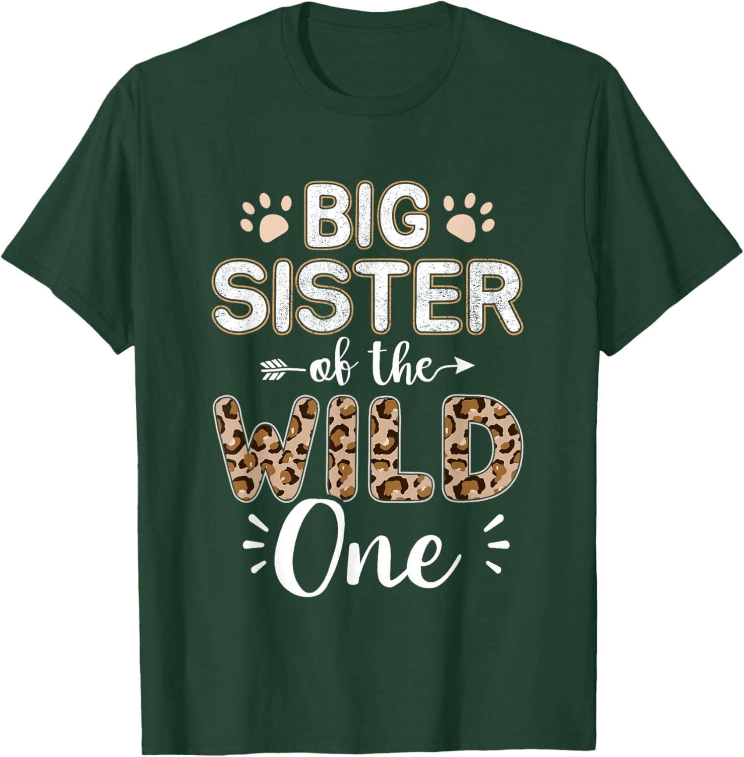 Big sister of wild one birthday girl matching family party T-Shirt - T-Shirt | Forest