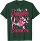 My Daughter Is A Survivor Butterfly Breast Cancer Awareness T-Shirt - T-Shirt | Forest
