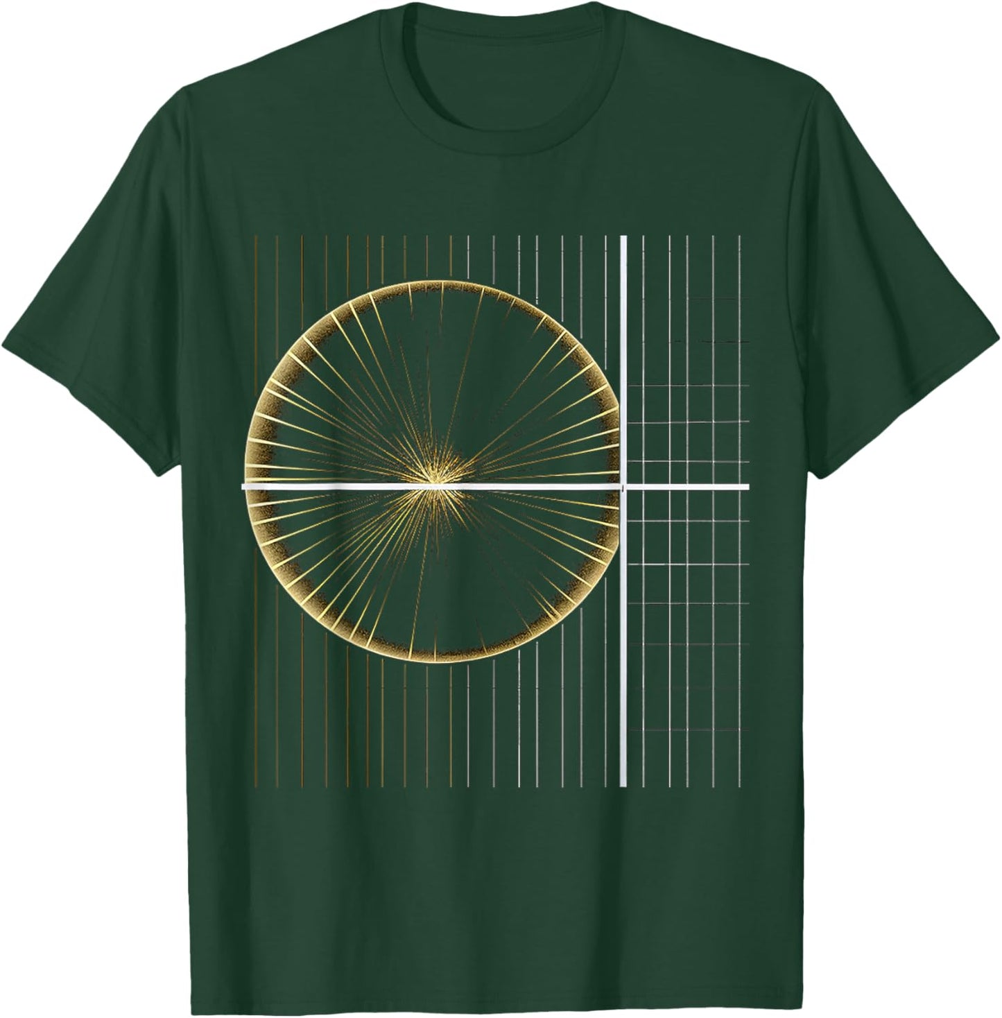 Kunst Illustration Grafik Geometrisches Motiv T-Shirt - T-Shirt | Forest