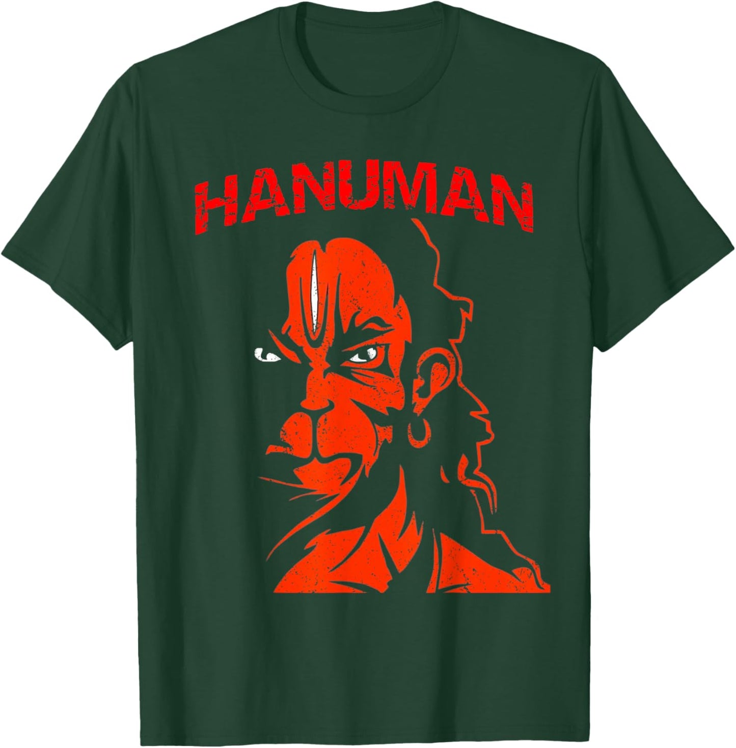 Hanuman Hindu God Hinduism Ramayana King of the Monkeys T-Shirt - T-Shirt | Forest