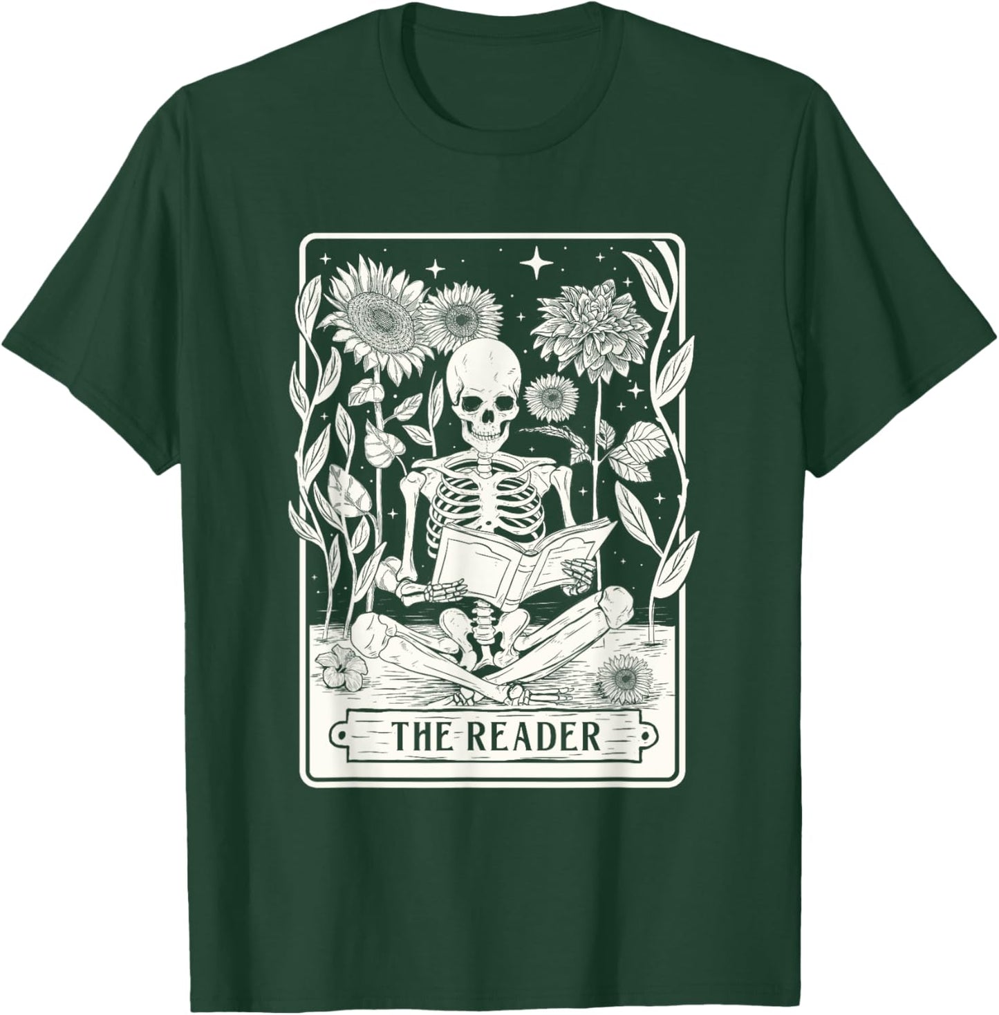 The Reader - Book Lover Reading Bookworm Reader T-Shirt - T-Shirt | Forest