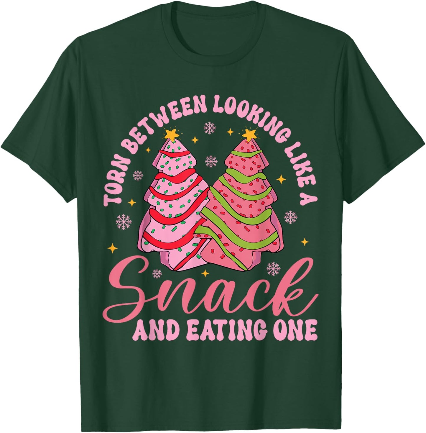 Torn Between Looking Like A Snack And Eating One Christmas T-Shirt - T-Shirt | Forest