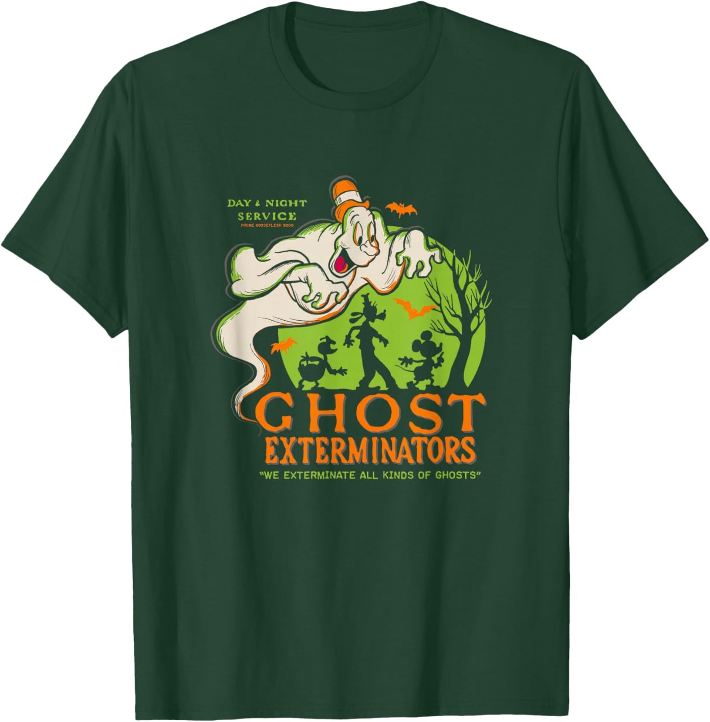 Disney Mickey And Friends Halloween Ghost Exterminators T-Shirt - T-Shirt | Forest