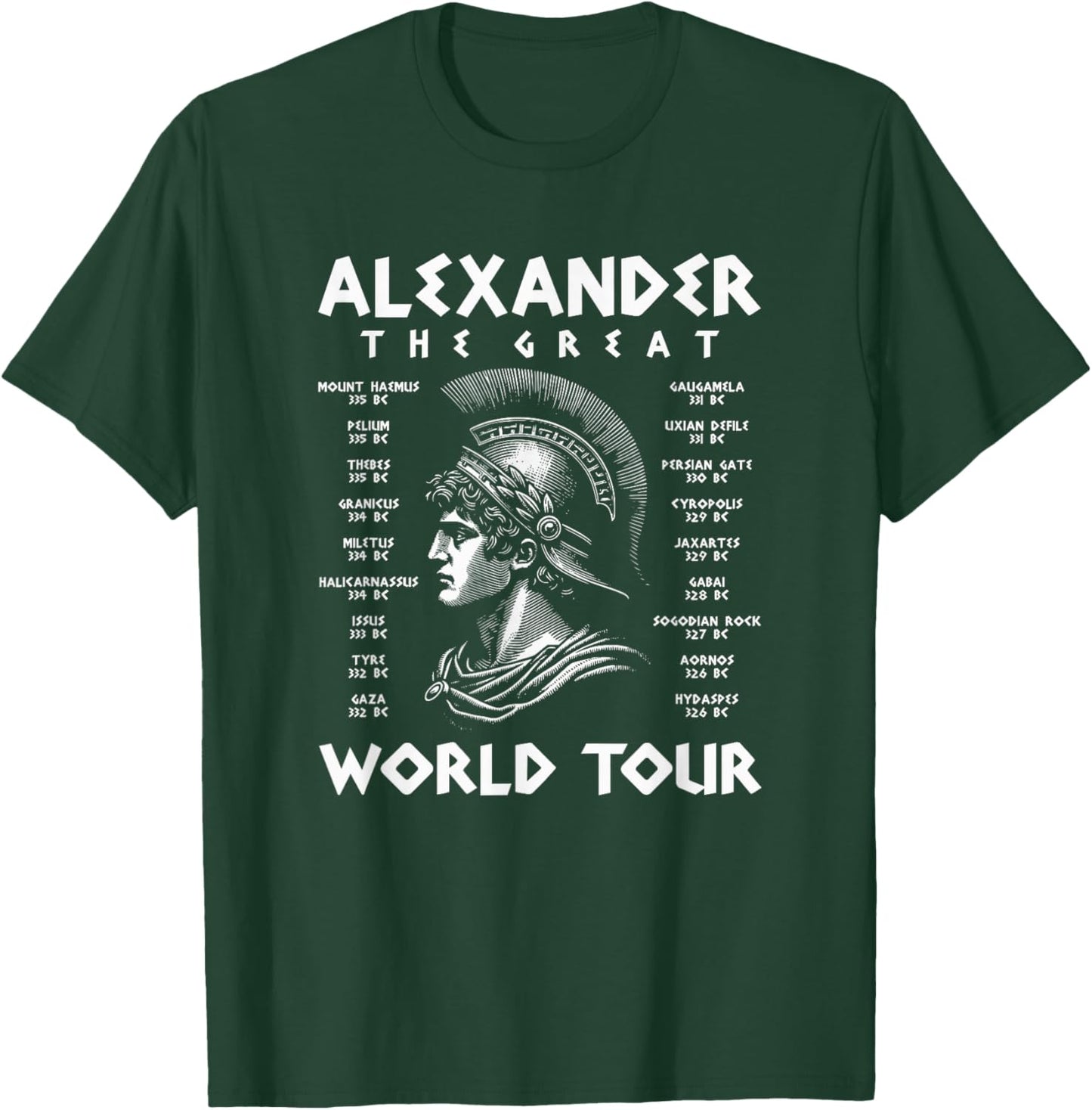 Alexander The Great World Tour Funny T-Shirt - T-Shirt | Forest