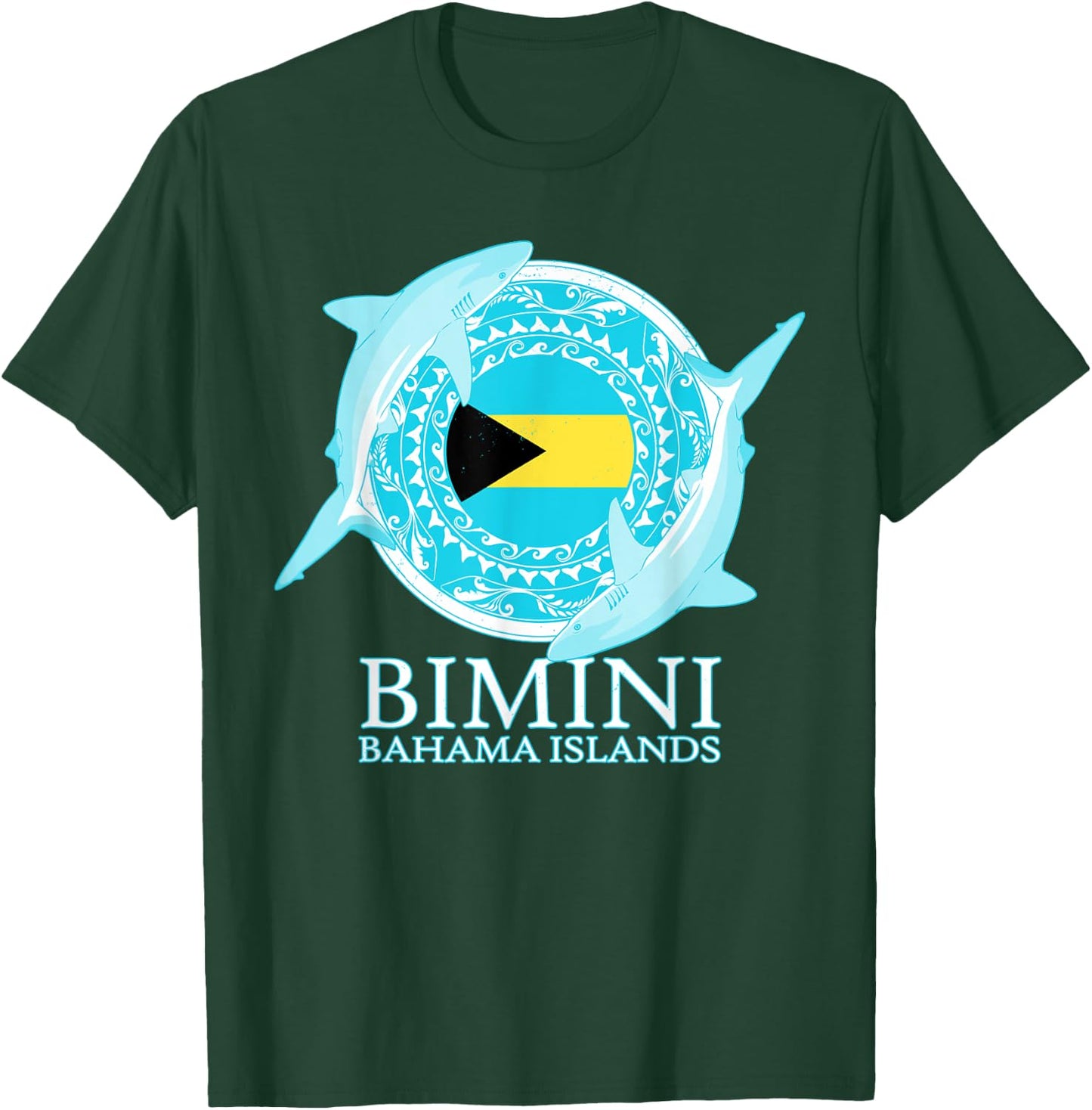 Caribbean Reef Sharks Bimini Shark Diving Bahama Islands T-Shirt - T-Shirt | Forest