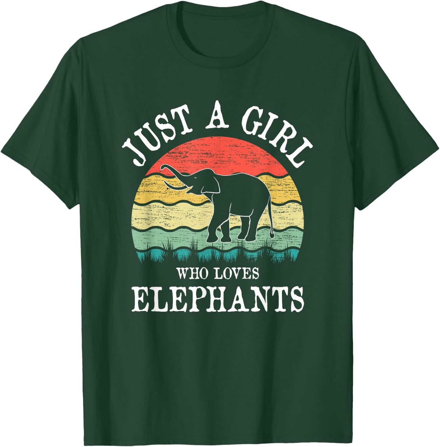 Just A Girl Who Loves Elephants T-Shirt - T-Shirt | Forest