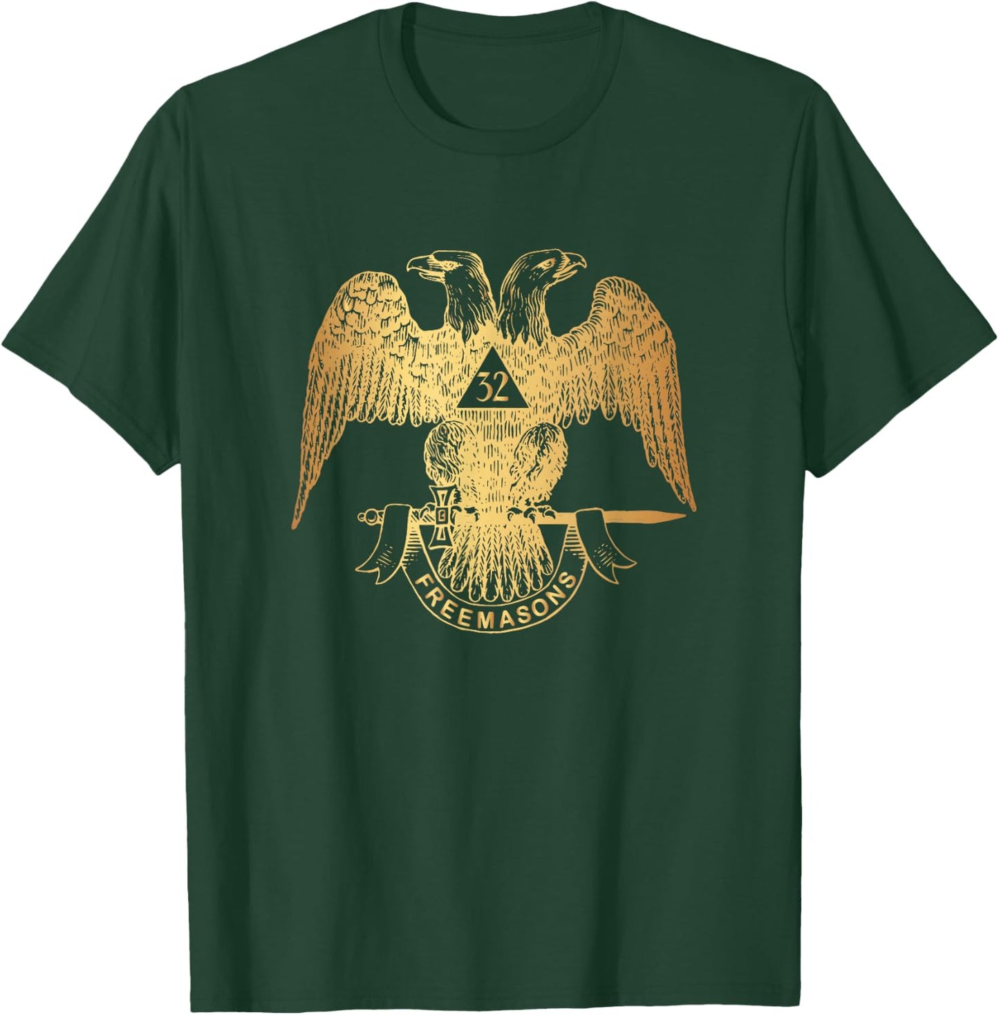 Scottish Rite Eagle 32nd Degree - Freemason Gifts T-Shirt - T-Shirt | Forest
